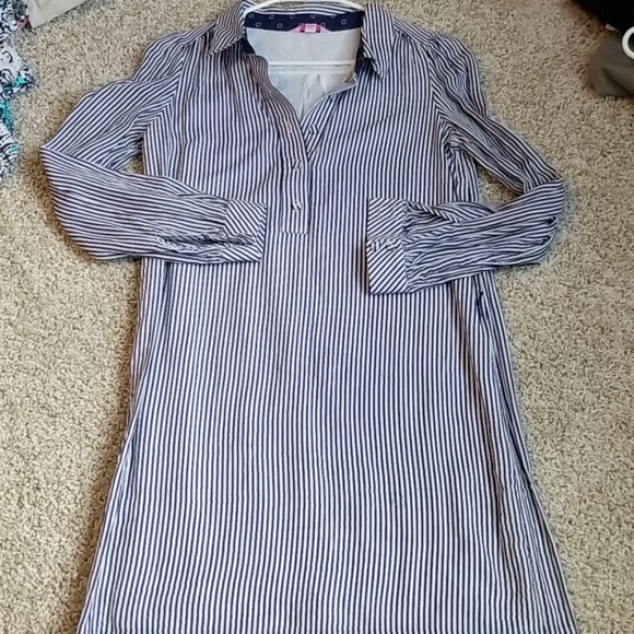 Lilly Pulitzer Dresses & Skirts - Lilly Pulitzer Blue White Striped Dress Sz 2